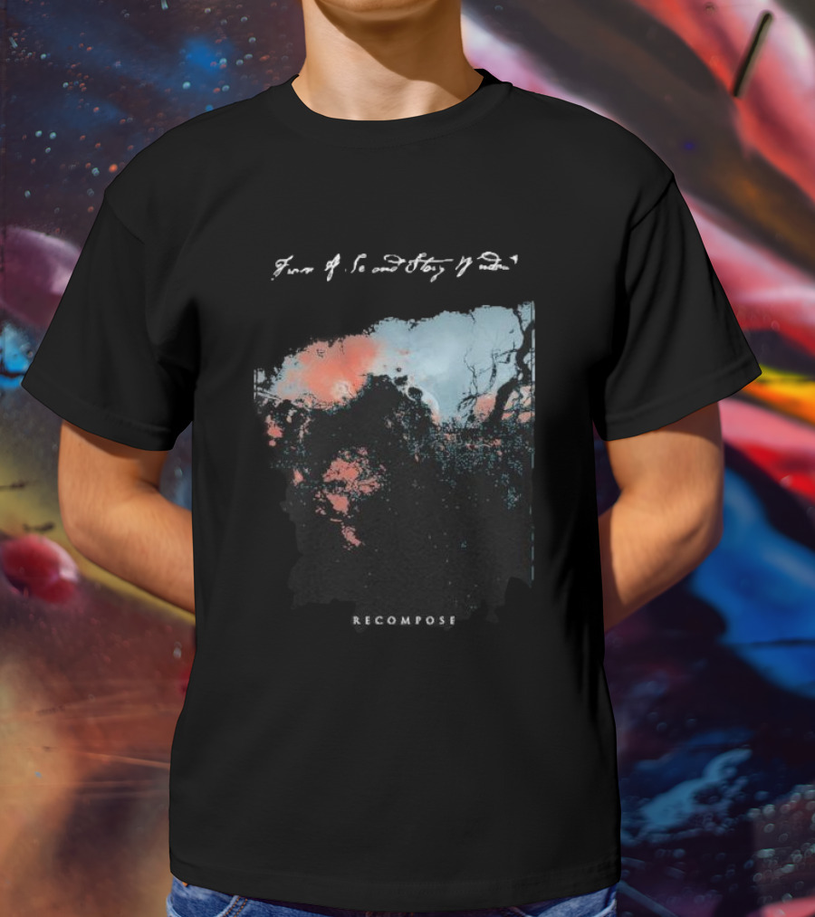 From A Second Story Window Recompose Abstract Landscape T-Shirt