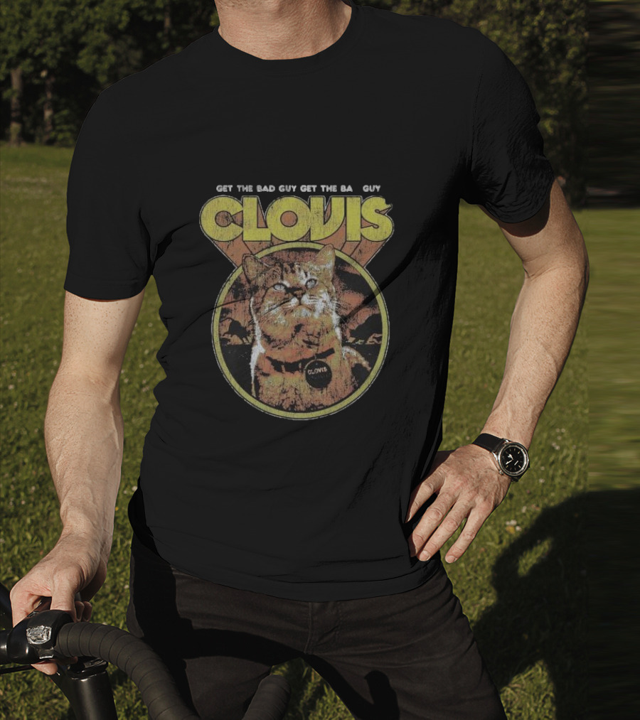 Get The Bad Guy Clovis The Attack Cat Retro T-Shirt