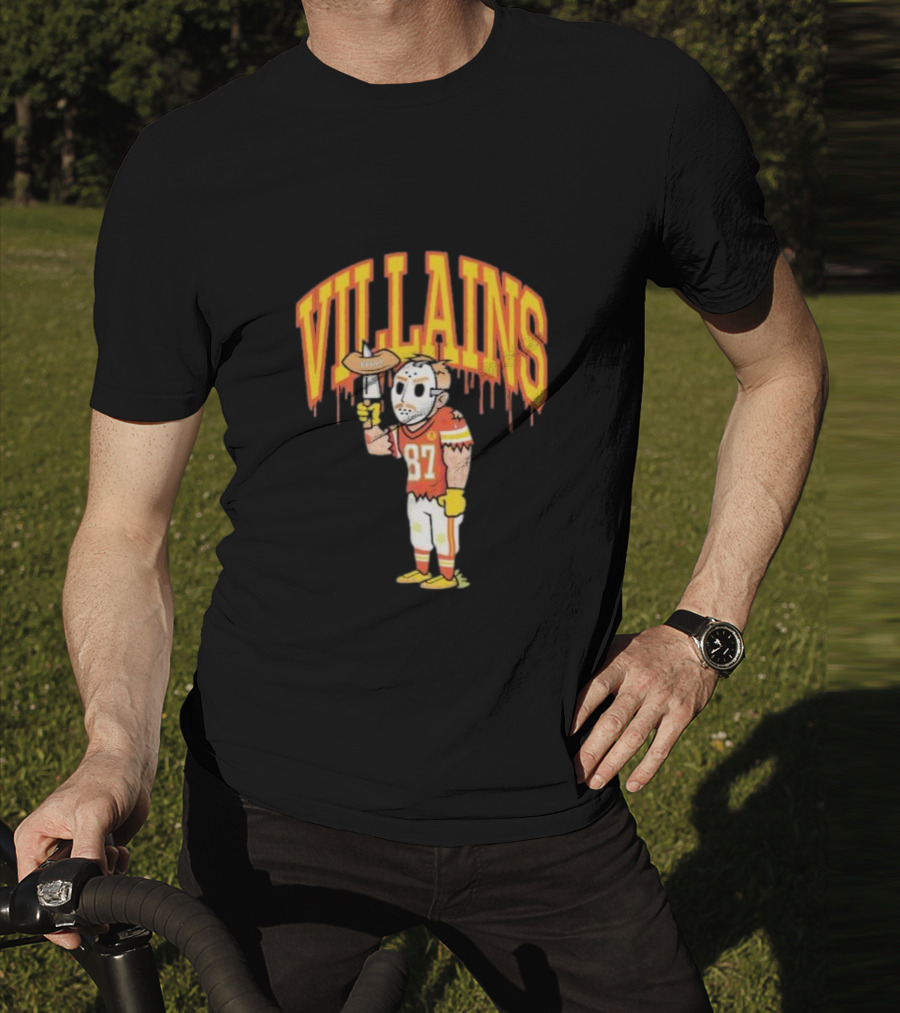 Villains 87 Sewkc X Made Mobb Football Masked Character T-Shirt