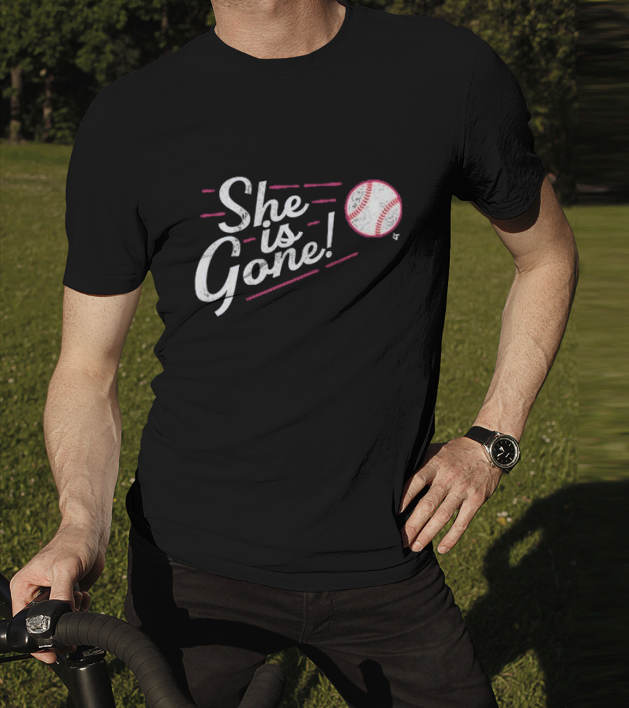 She Is Gone Baseball Los Angeles T-Shirt