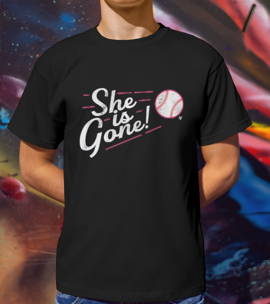 She Is Gone Baseball Los Angeles T-Shirt