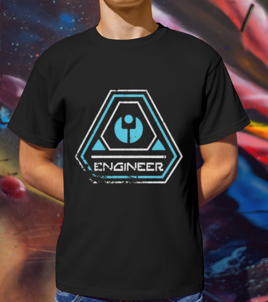 S Gler's Engineer Iconic Blue Wrench T-Shirt