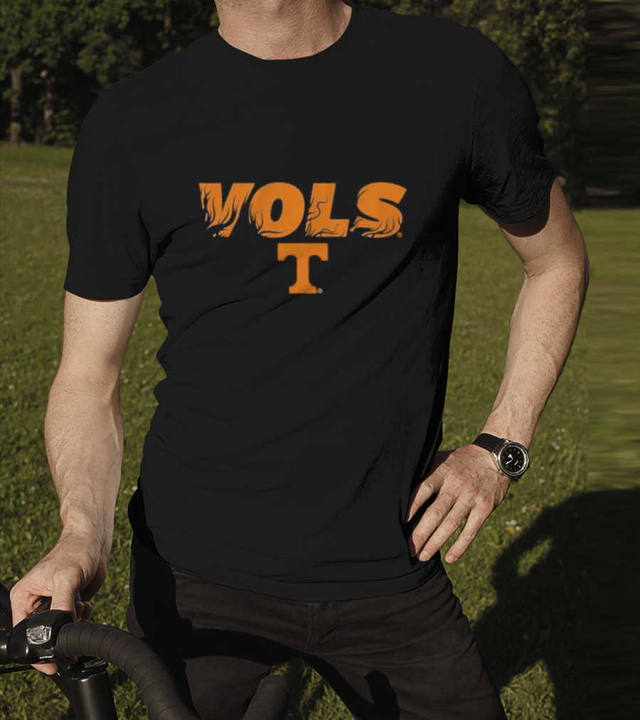 Vols Tennessee Volunteers Football Dark Mode T-Shirt