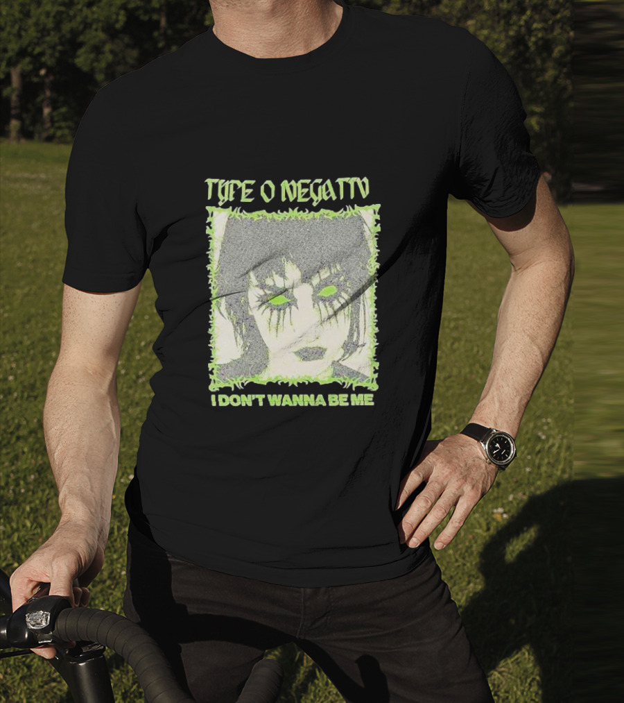 Type O Negative I Don’t Wanna Be Me Green Eyed Gothic Face T-Shirt