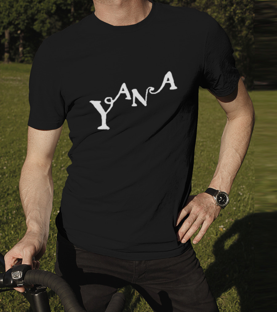 Yana Amy Curved Typography T-Shirt