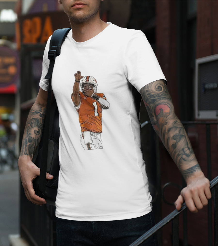 Cameron Ward Washington State Cougars Football Action Pose T-Shirt