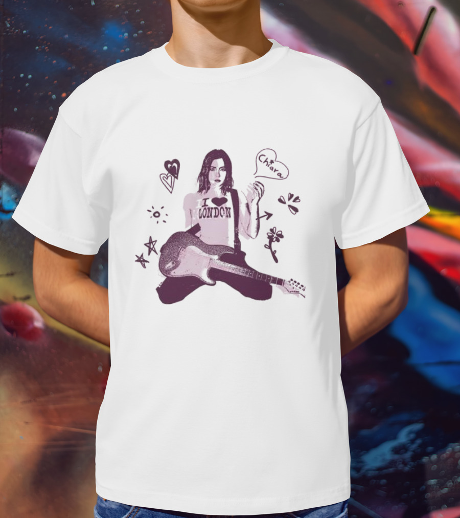 Chiara London Guitar Heart T-Shirt