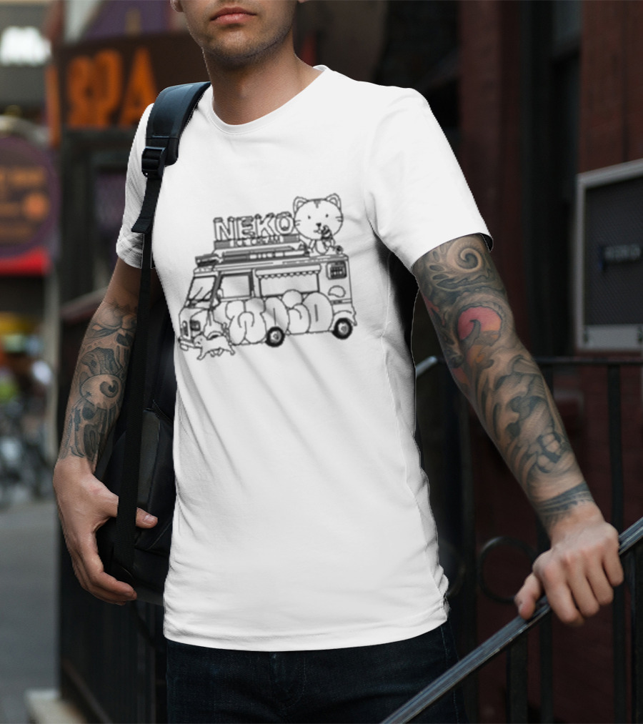 NEKO Ice Cream Truck Wojo Straycat Adventure T-Shirt