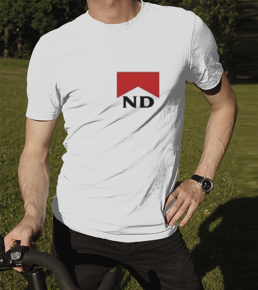 Nicotine Dolls ND Red Marlboro Style Badge T-Shirt