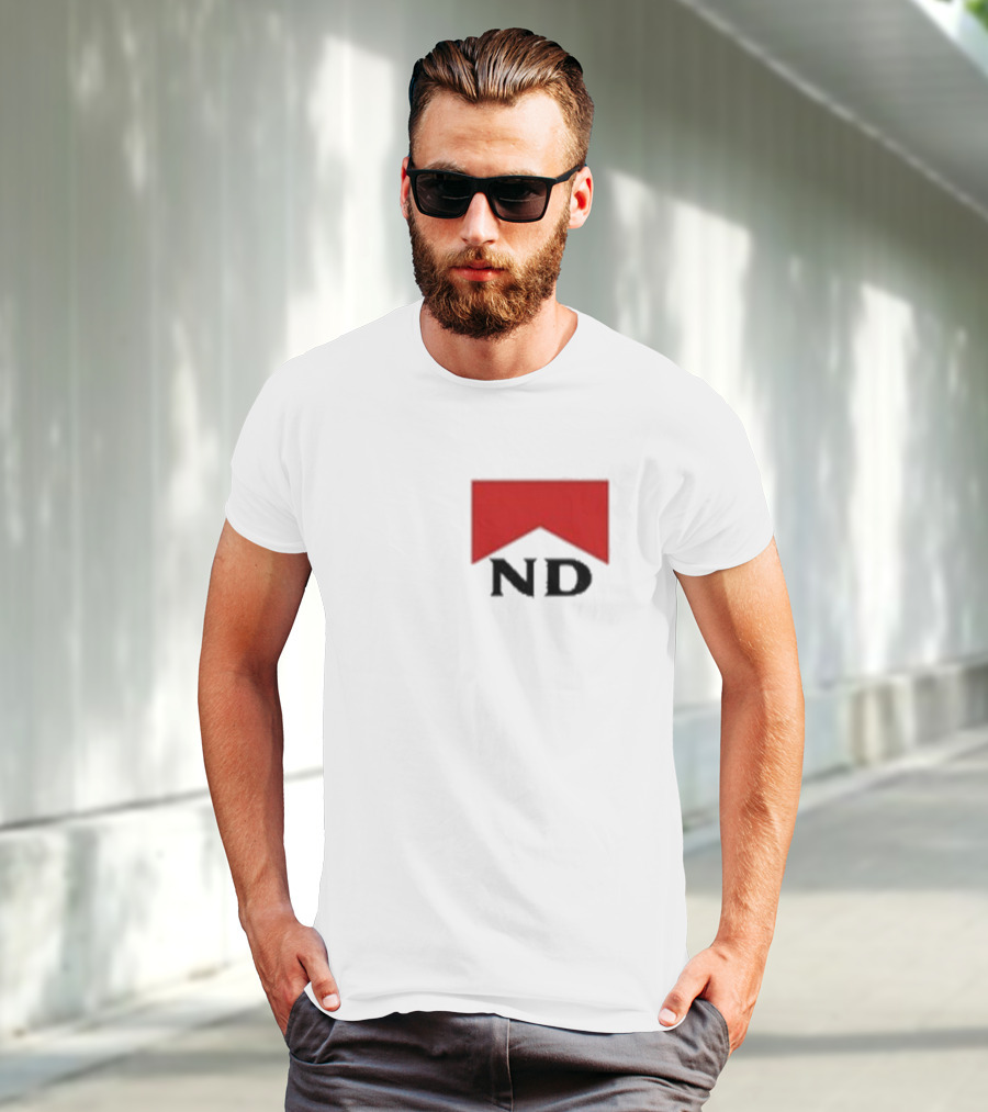 Nicotine Dolls ND Red Marlboro Style Badge T-Shirt