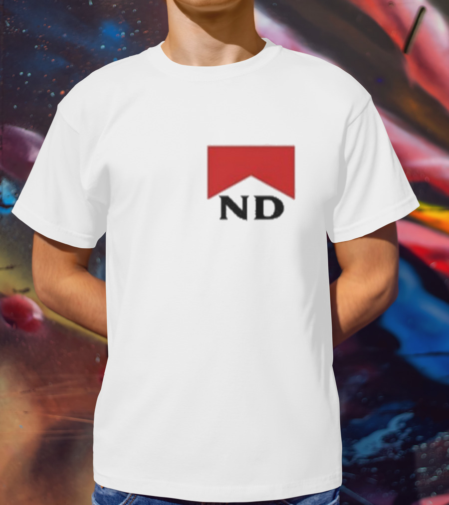 Nicotine Dolls ND Red Marlboro Style Badge T-Shirt