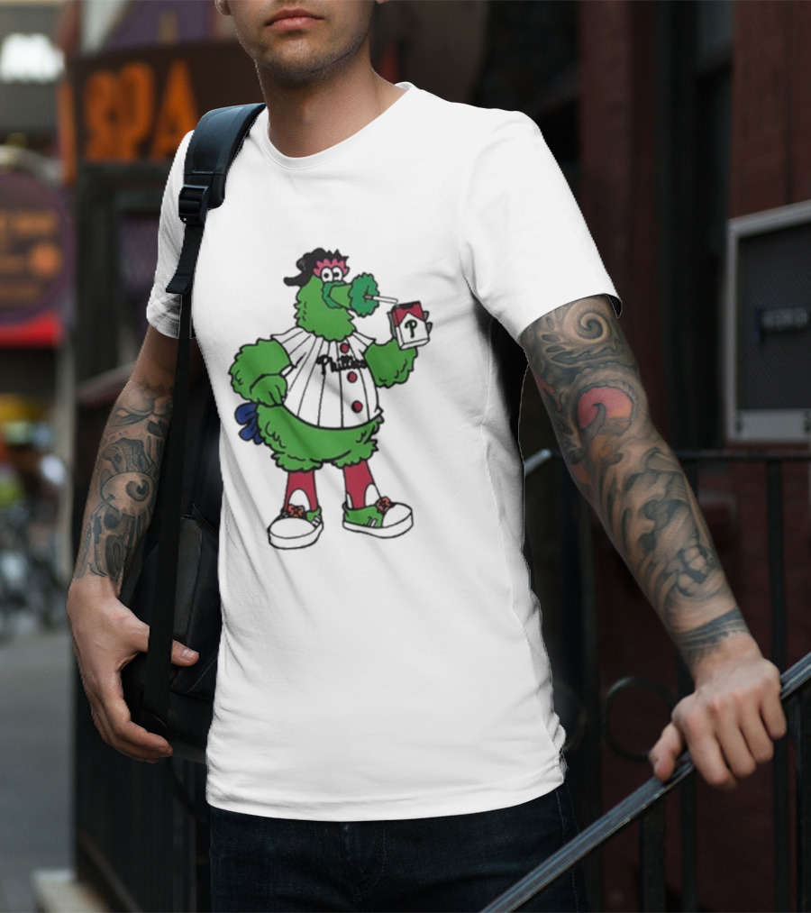 Philadelphia Phillies Mascot Smoking Pirate T-Shirt