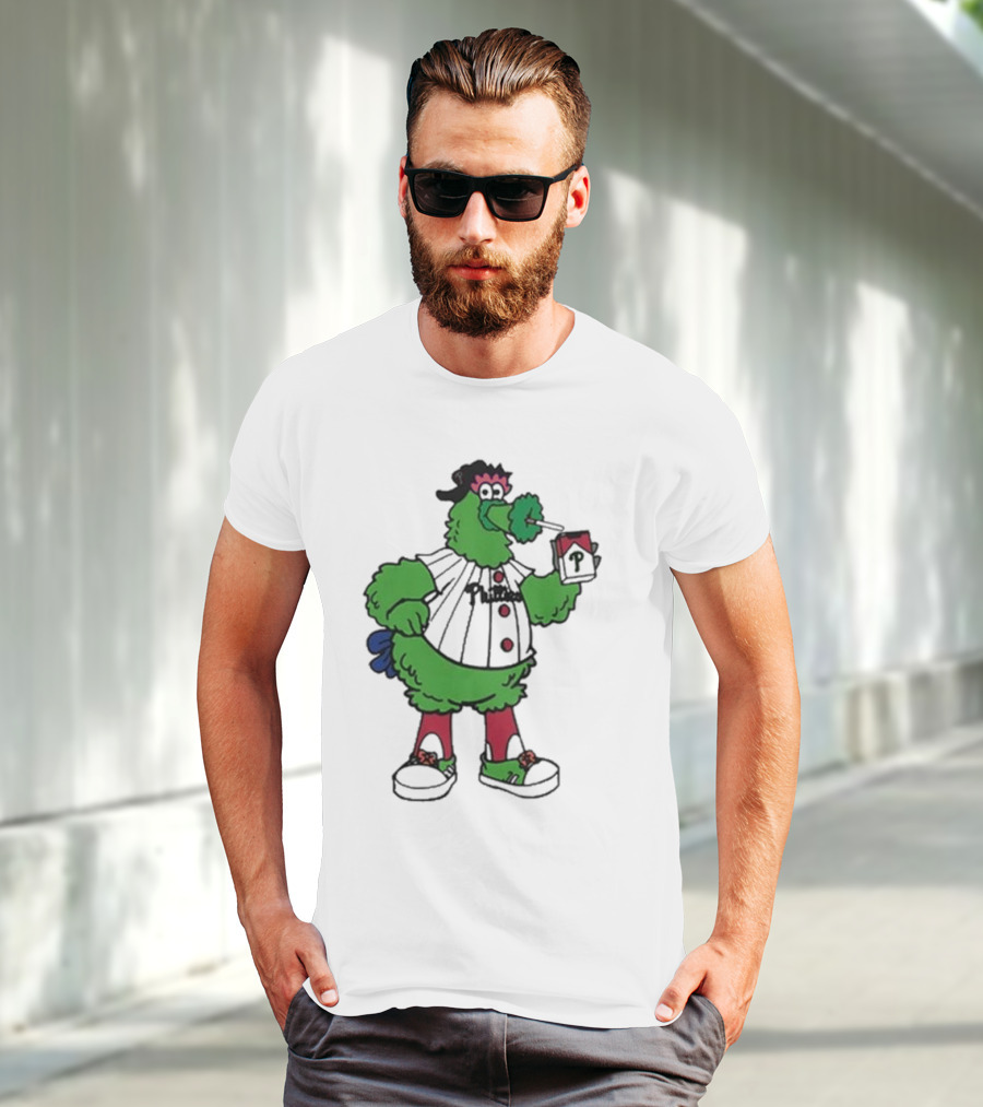 Philadelphia Phillies Mascot Smoking Pirate T-Shirt