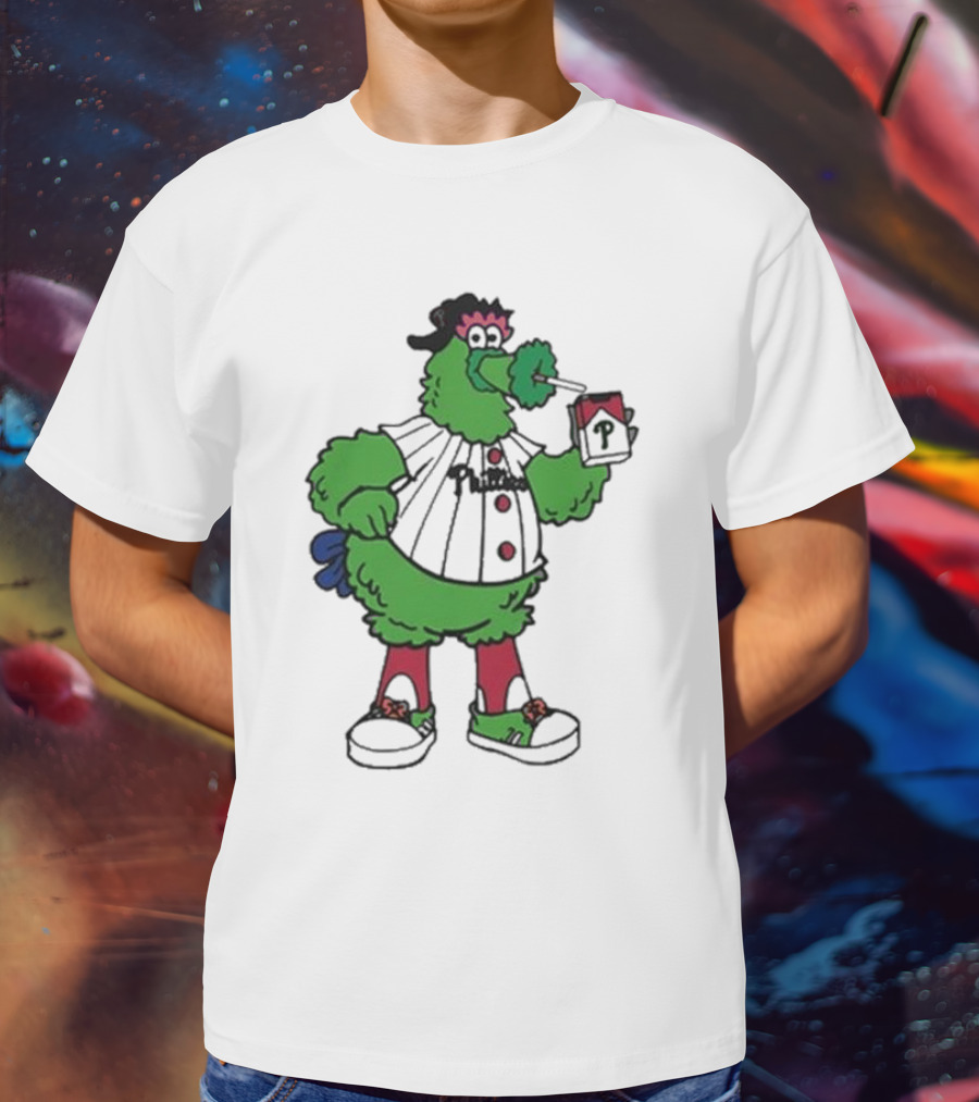 Philadelphia Phillies Mascot Smoking Pirate T-Shirt