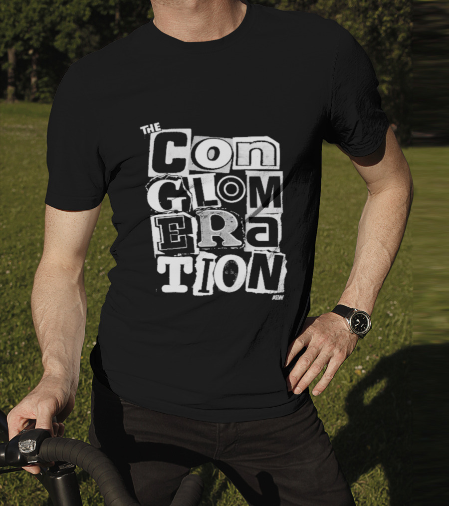 Pro Wrestling AEW The Conglomeration Top Rope Tuesday Black T-Shirt