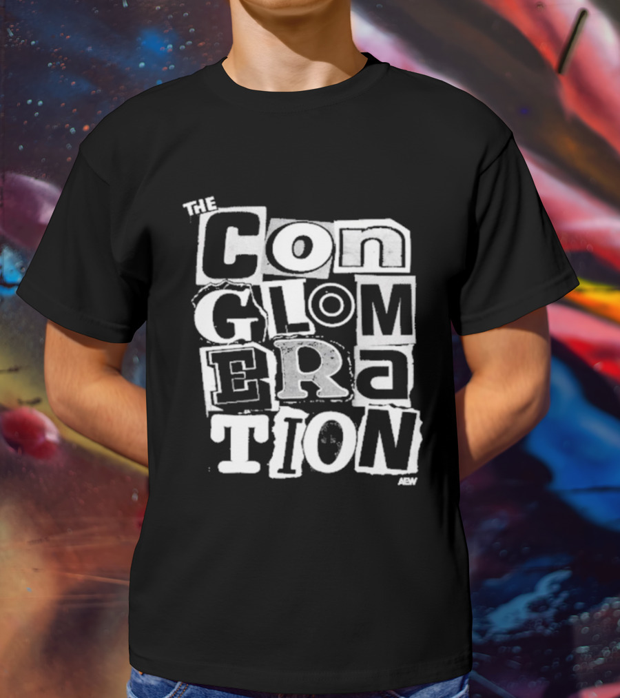 Pro Wrestling AEW The Conglomeration Top Rope Tuesday Black T-Shirt