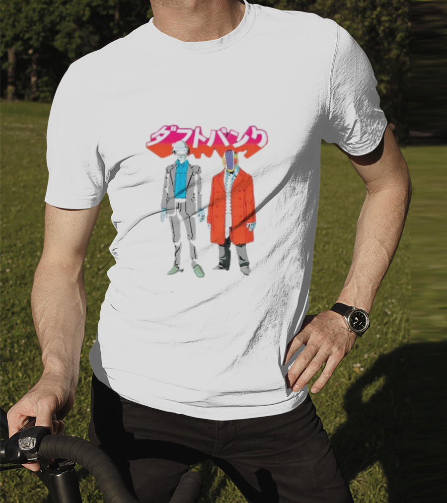 Daft Punk Anime Style Characters T-Shirt