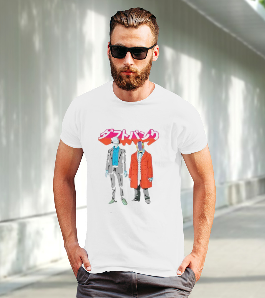 Daft Punk Anime Style Characters T-Shirt