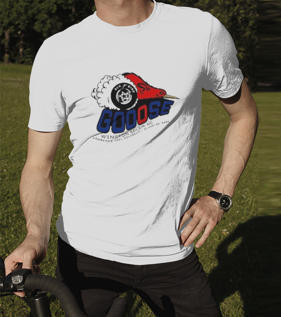 Goose Red Head Winston Salem NC Lawrence Joel Coliseum October 25 T-Shirt