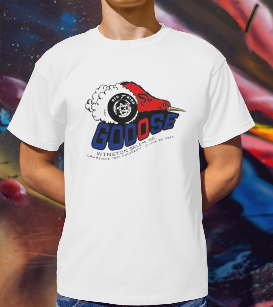 Goose Red Head Winston Salem NC Lawrence Joel Coliseum October 25 T-Shirt