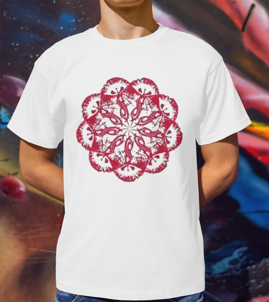 Slipknot Red Mandala Flower T-Shirt