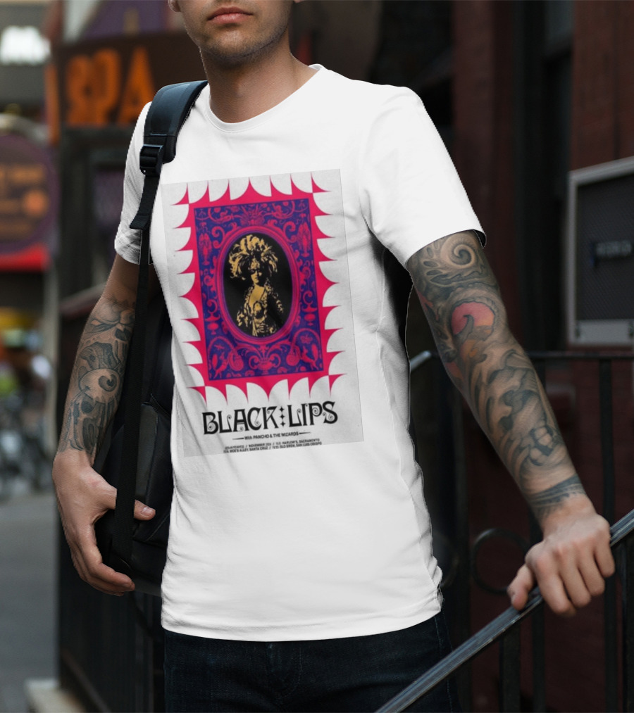 Black Lips With Poncho And The Wizards Santa Cruz San Luis Obispo T-Shirt