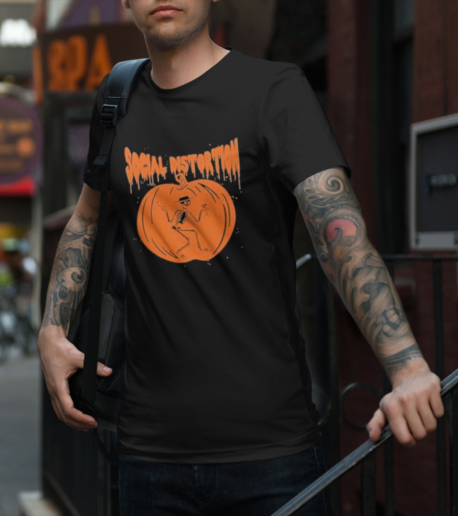 Social Distortion Skeleton Pumpkin T-Shirt