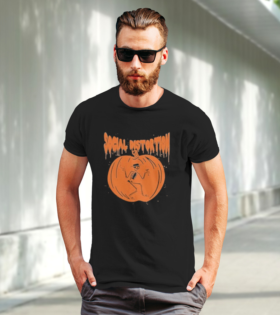 Social Distortion Skeleton Pumpkin T-Shirt