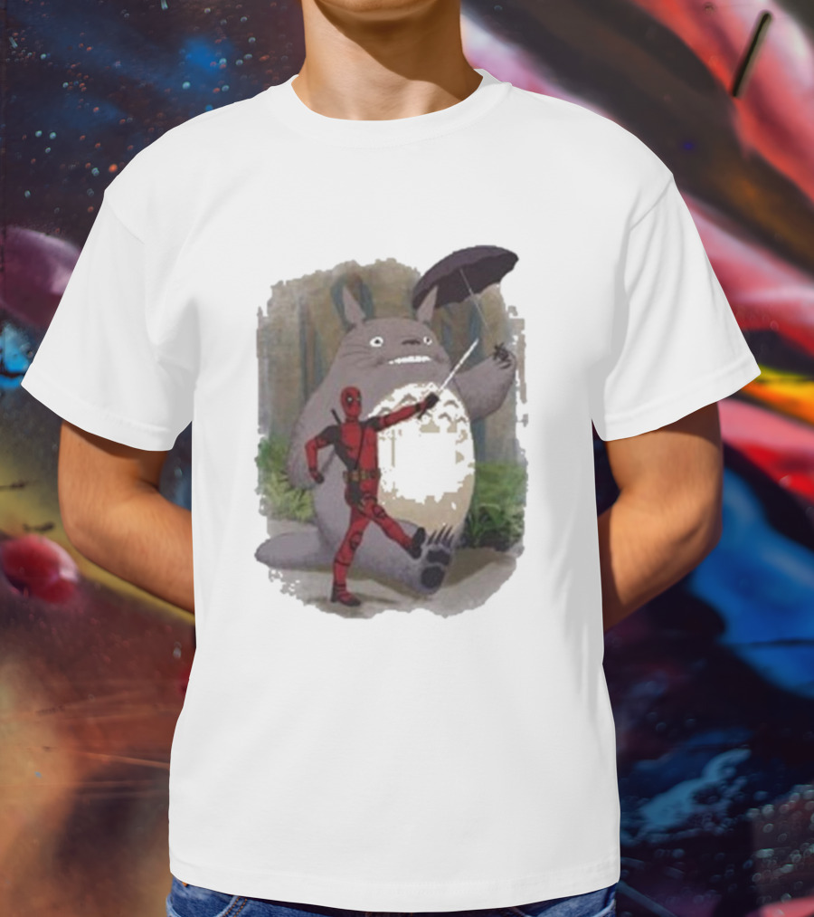 My Neighbor Totoro Deadpool Umbrella Adventure T-Shirt