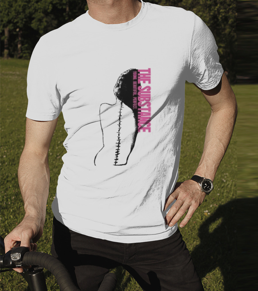 THE SUBSTANCE Young Beautiful Perfect Spine T-Shirt