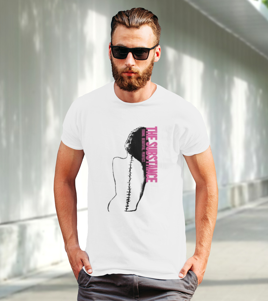THE SUBSTANCE Young Beautiful Perfect Spine T-Shirt