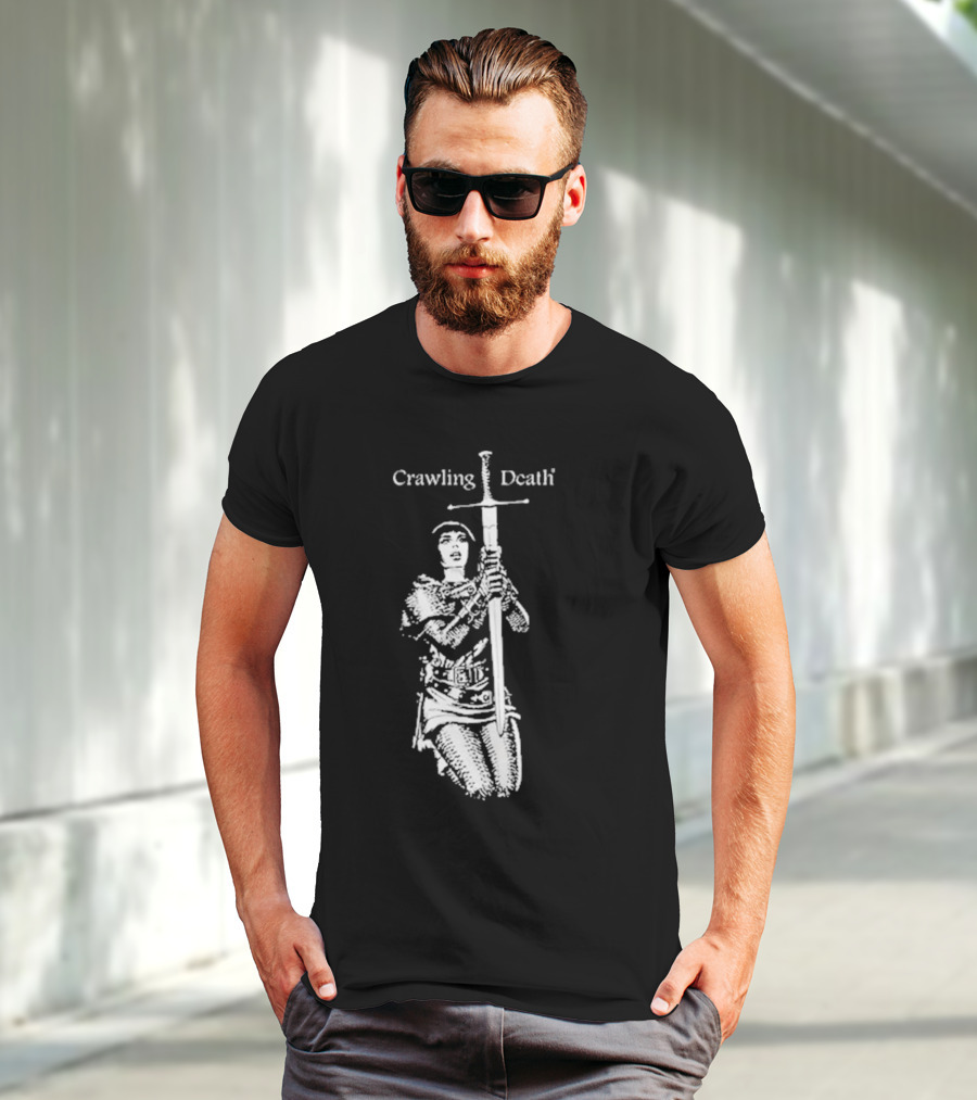Crawling Death Medieval Warrior With Sword T-Shirt