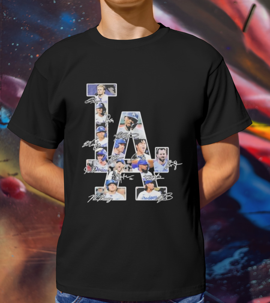 LA Dodgers Signature Collage T-Shirt