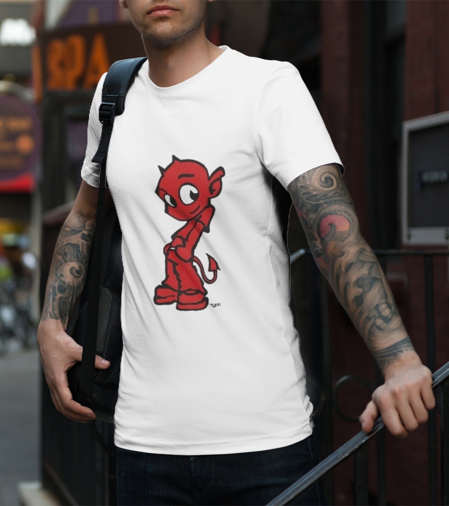 Toro Y Moi Tym Devil Red Cartoon Character T-Shirt