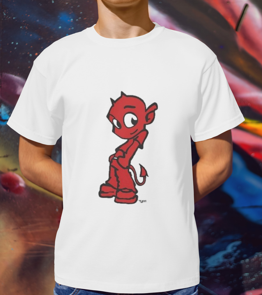 Toro Y Moi Tym Devil Red Cartoon Character T-Shirt