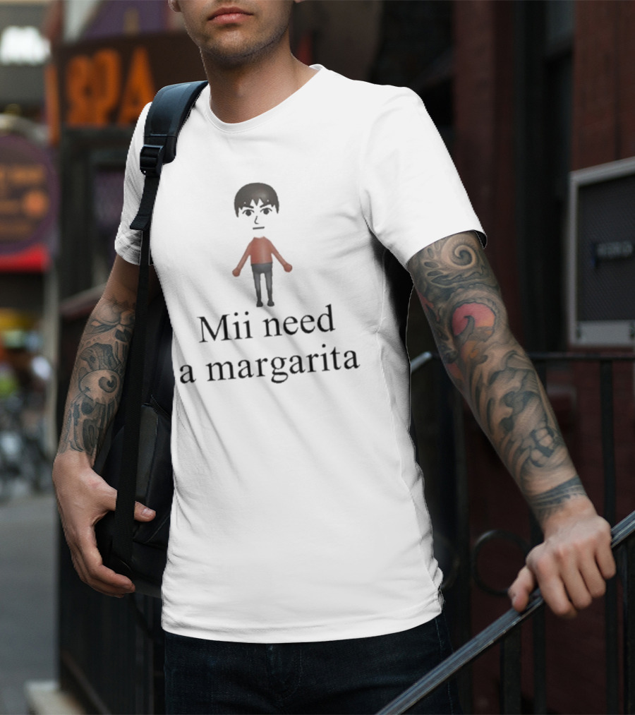 Unethical Threads Mii Character Craves A Margarita T-Shirt