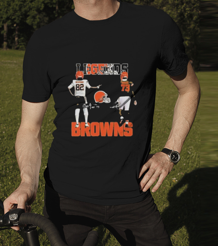 Cleveland Browns Legends Newsome Thomas 82 73 T-Shirt