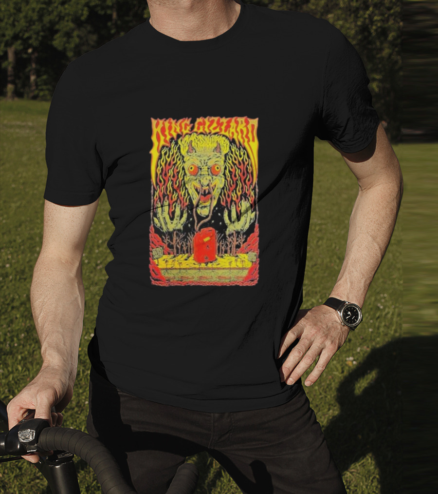 King Gizzard Monster Illustration In Paso Robles CA November 3 T-Shirt
