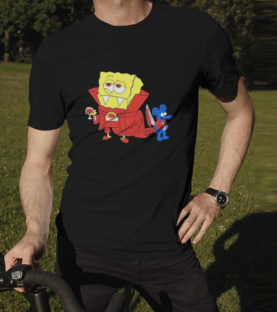 Double’S Bobsferatu SpongeBob Vampire Simpsons Möbius T-Shirt