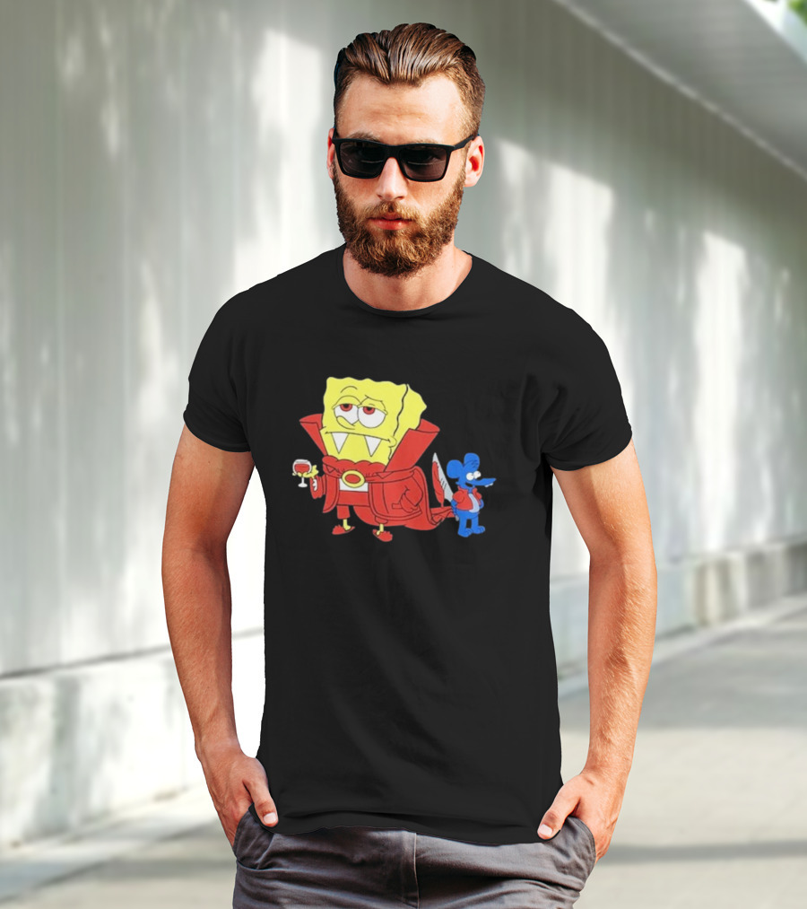 Double’S Bobsferatu SpongeBob Vampire Simpsons Möbius T-Shirt