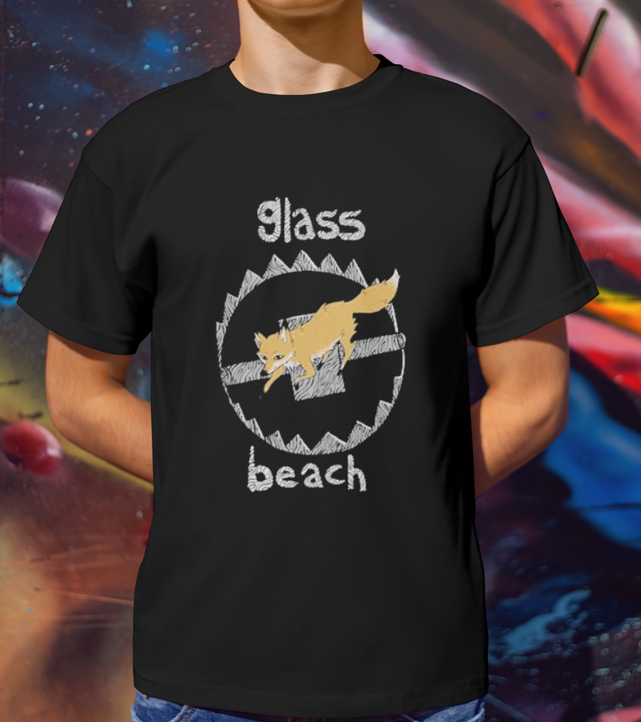 Glass Beach Fox Circular Saw Blade T-Shirt