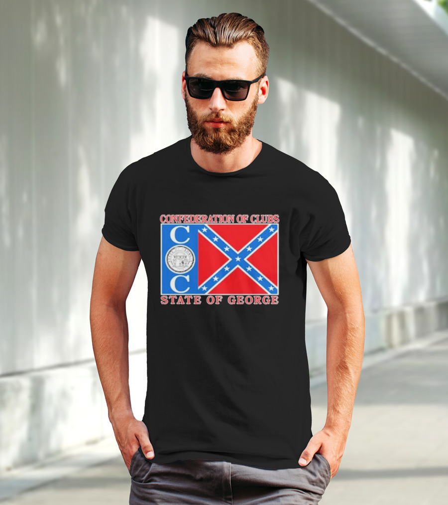The Good Liars Confederation Of Clubs COC State Of Georgia Flag T-Shirt