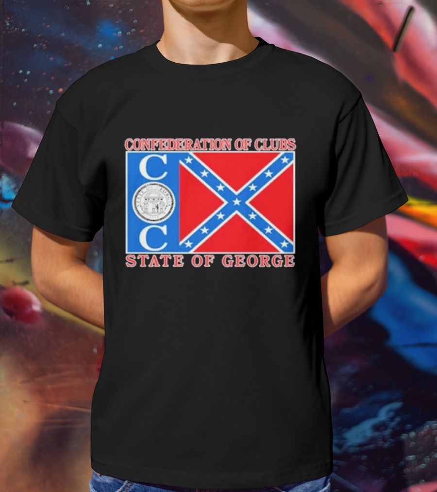 The Good Liars Confederation Of Clubs COC State Of Georgia Flag T-Shirt