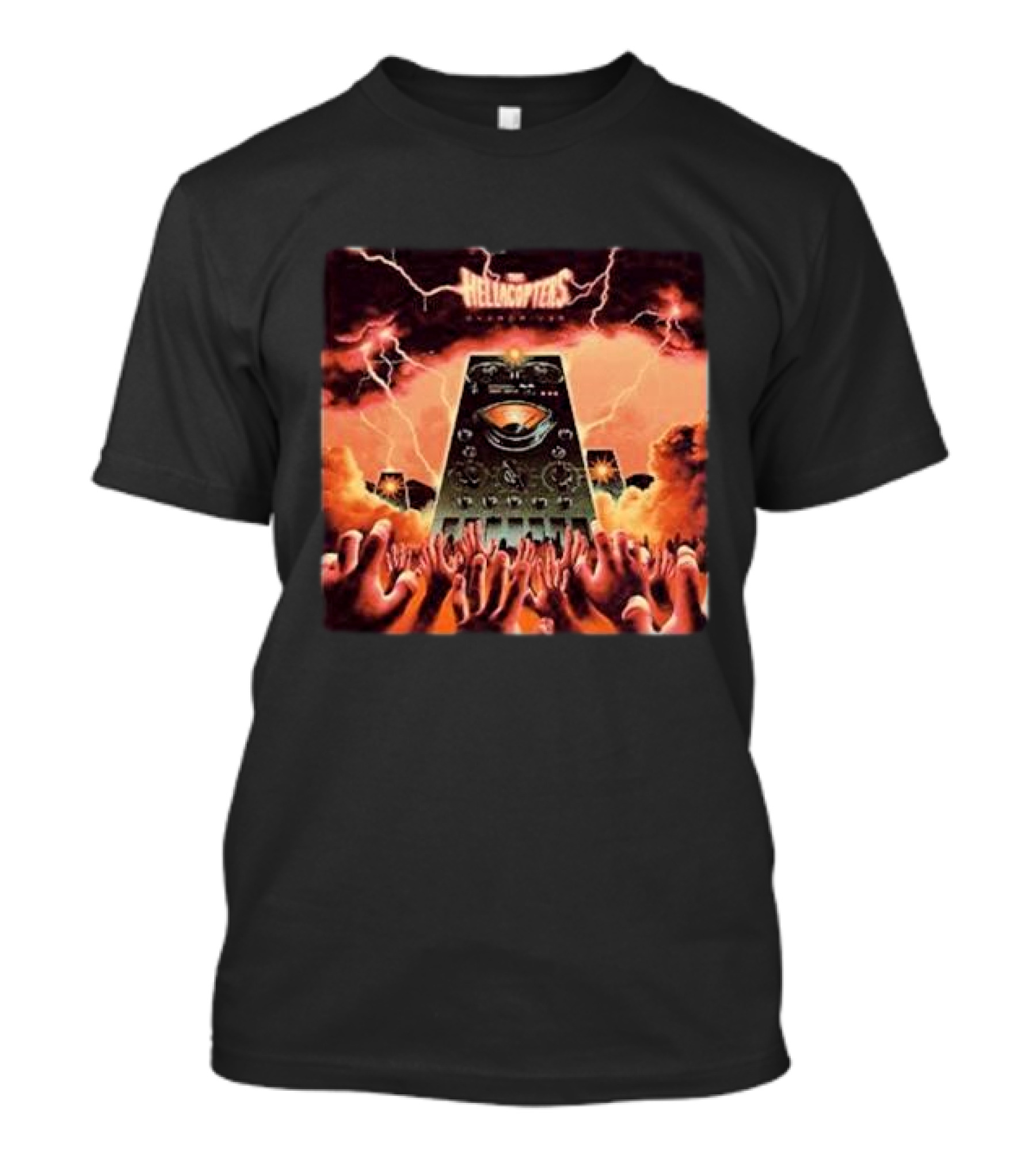 The Hellacopters Overdriver Lightning Hands Amplifier T-Shirt