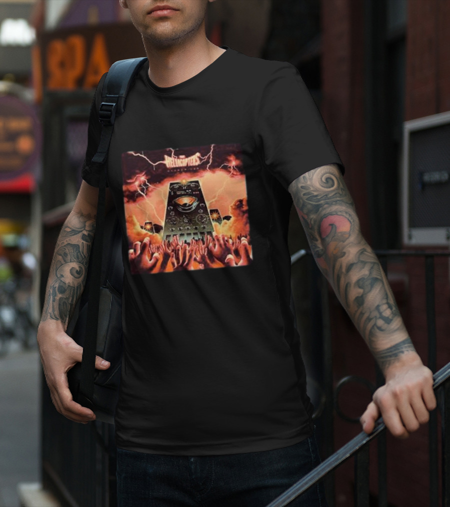 The Hellacopters Overdriver Lightning Hands Amplifier T-Shirt