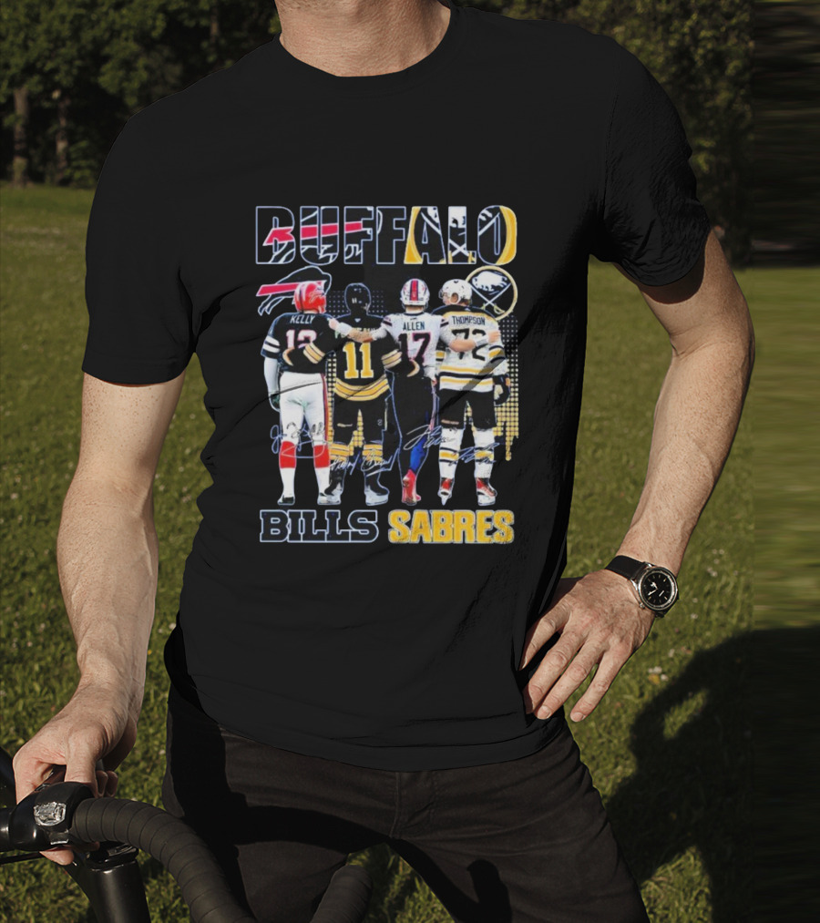 BUFFALO BILLS SABRES KELLY ALLEN THOMPSON T-Shirt