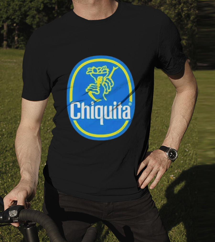 Chiquita Bananas Logo Iconic Blue And Yellow Emblem T-Shirt
