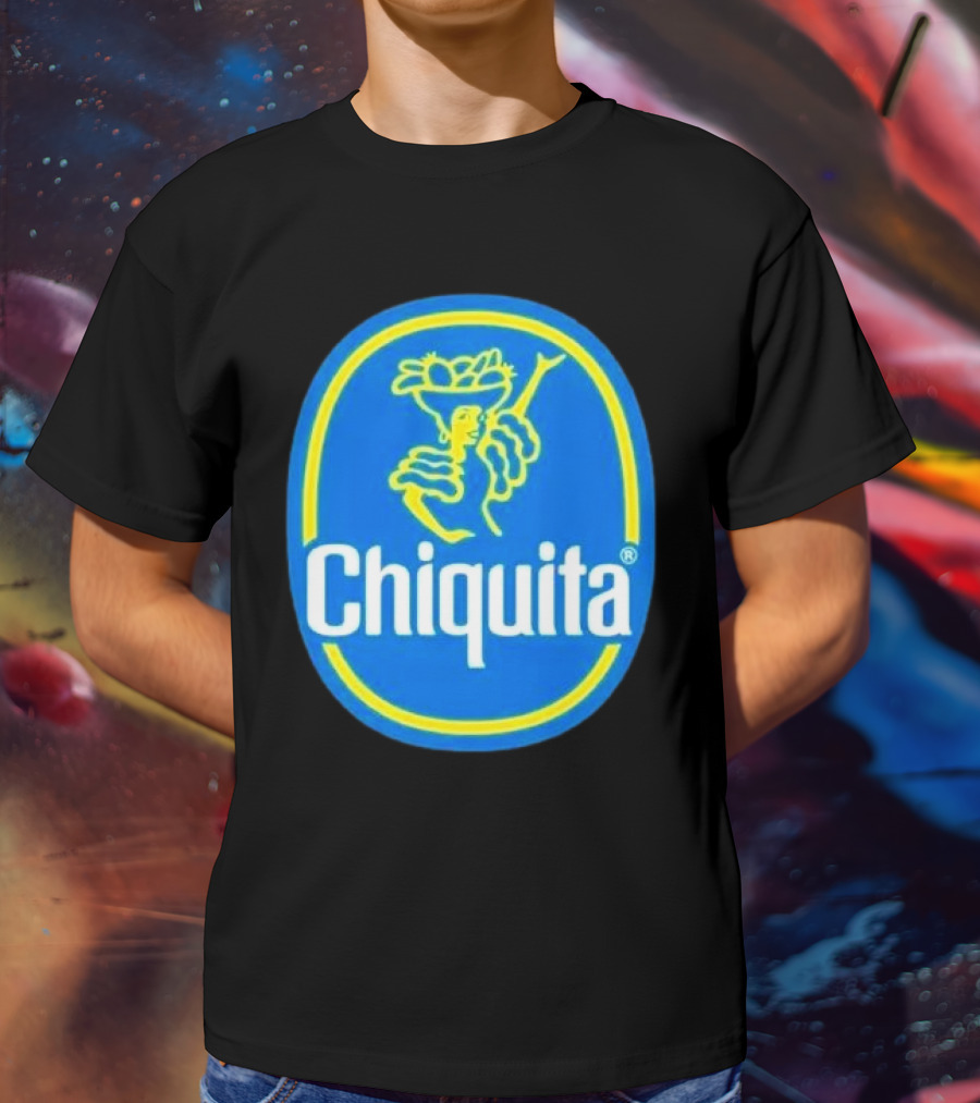 Chiquita Bananas Logo Iconic Blue And Yellow Emblem T-Shirt