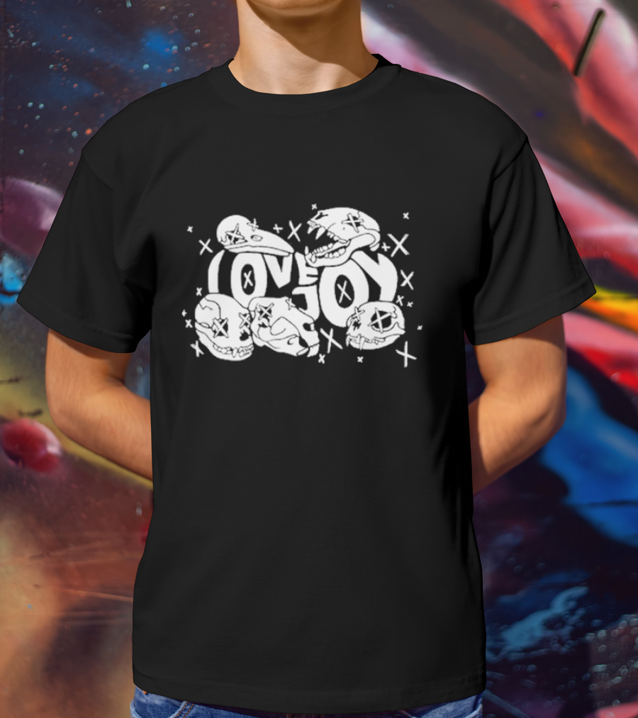 Lovejoy X X Skull Art With Crossed Out Eyes T-Shirt