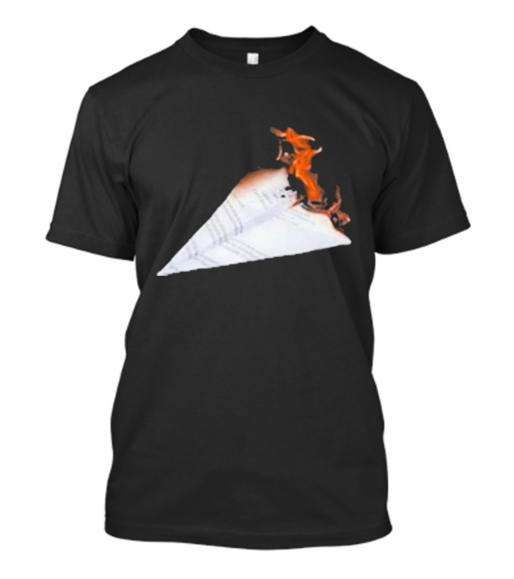 Lovejoyonline Lovejoy Nuisance Burning Paper Plane T-Shirt